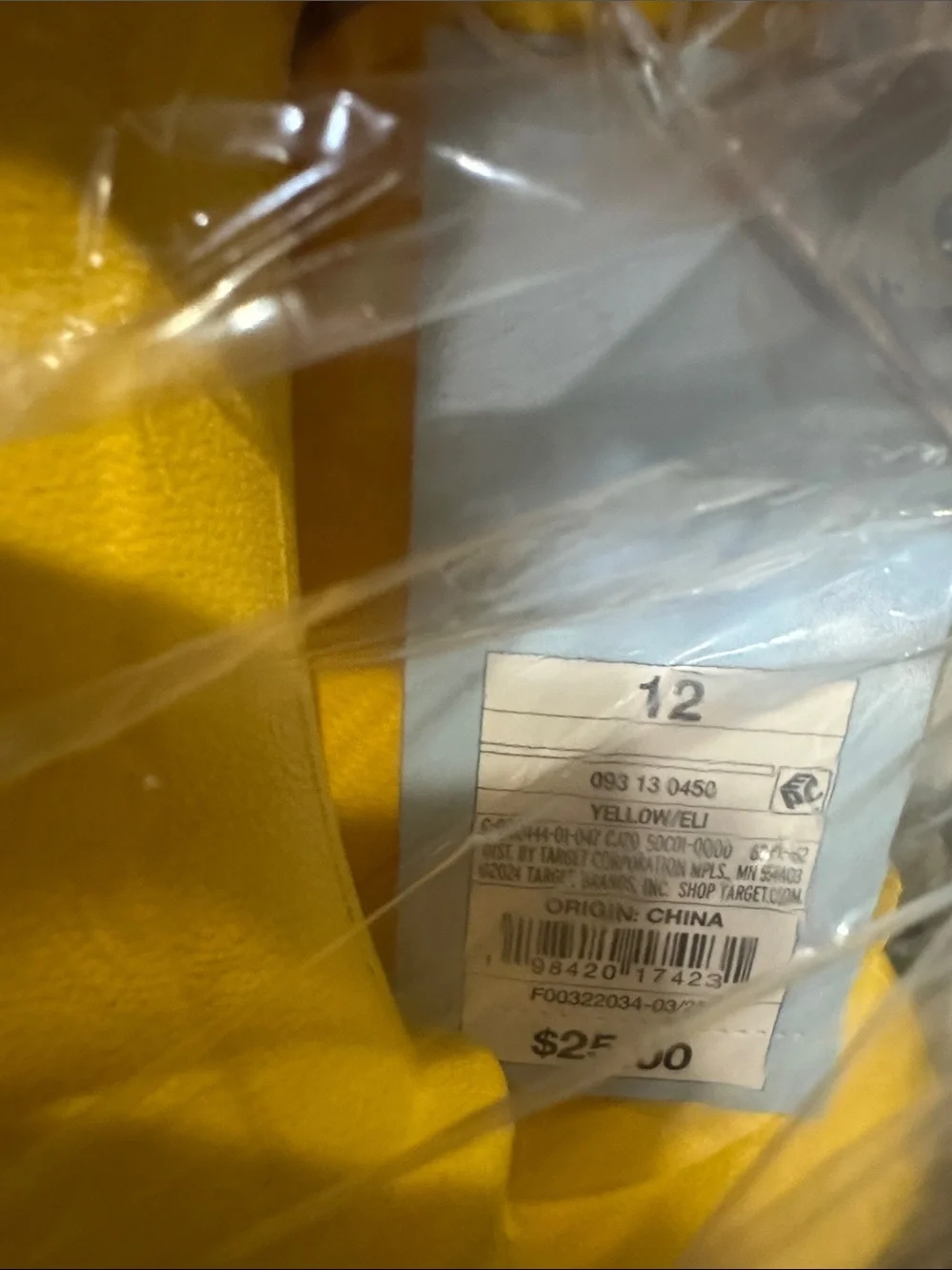 Cat & Jack Yellow Toddler Pull-On Rain Boots